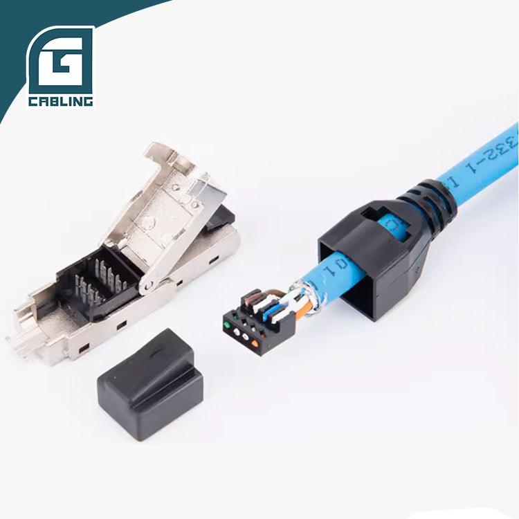 Gcabling FTP Cat 6 connectors rj45 Cat 6a connector 8P8C Toolless RJ45 Plug - Gcabling