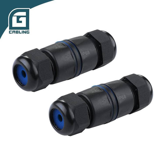 Gcabling FTP shielded IP68 RJ45 Cat6 inline coupler Waterproof Network Adaptor - Gcabling