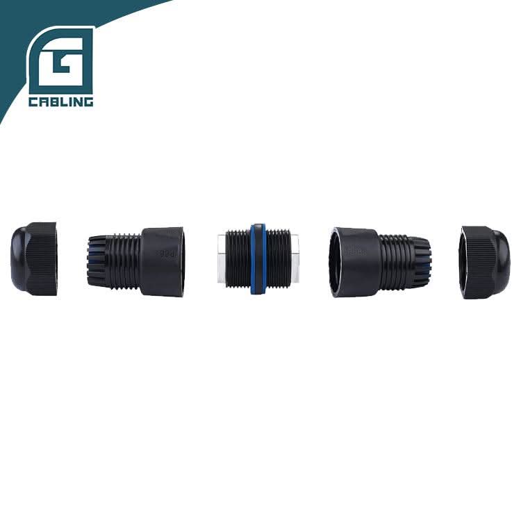 Gcabling FTP shielded IP68 RJ45 Cat6 inline coupler Waterproof Network Adaptor - Gcabling