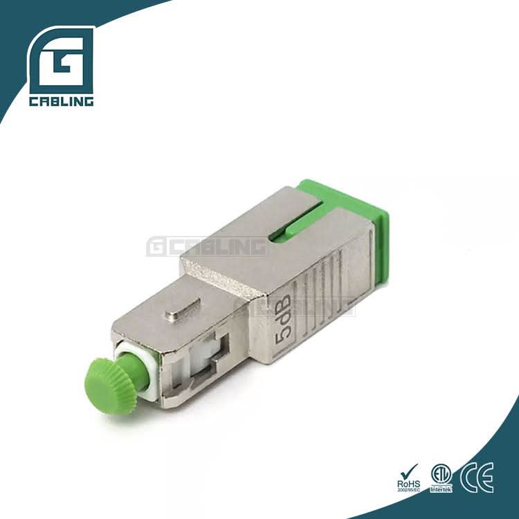 Gcabling SC APC Optical Adaptor Attenuator 5dB Female to Male - Gcabling