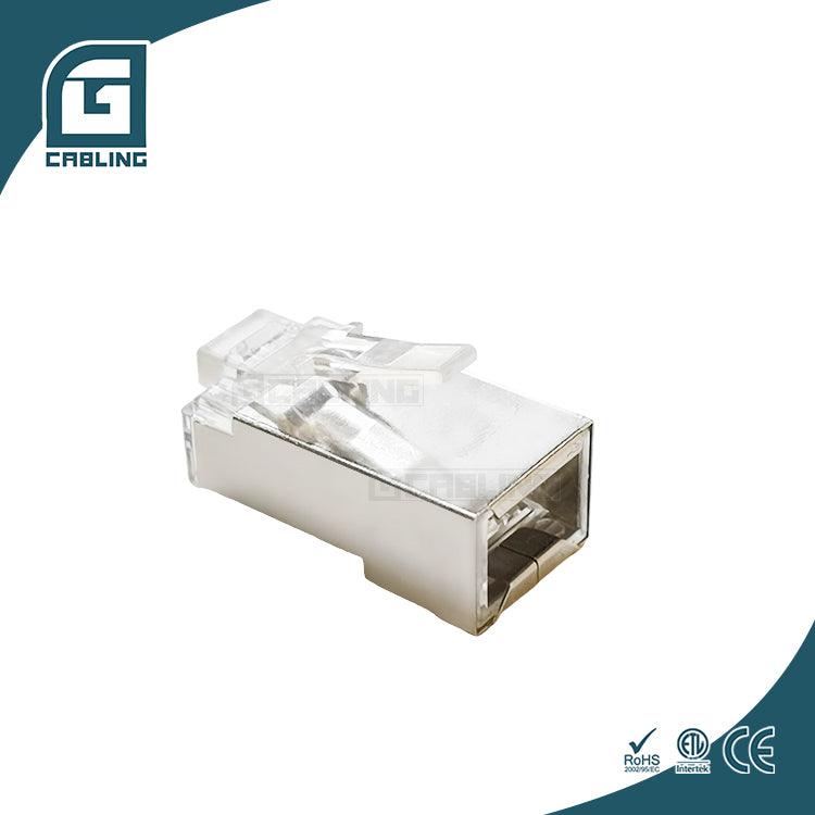 Gcabling Cat5E Cat6 FTP rj45 passthrough connectors Plug Shielded - Gcabling