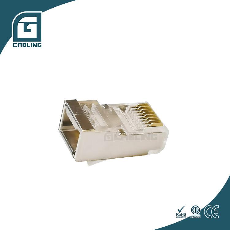 Gcabling Cat5E Cat6 FTP rj45 passthrough connectors Plug Shielded - Gcabling