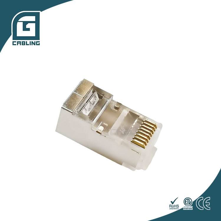 Gcabling Cat5E Cat6 FTP rj45 passthrough connectors Plug Shielded - Gcabling