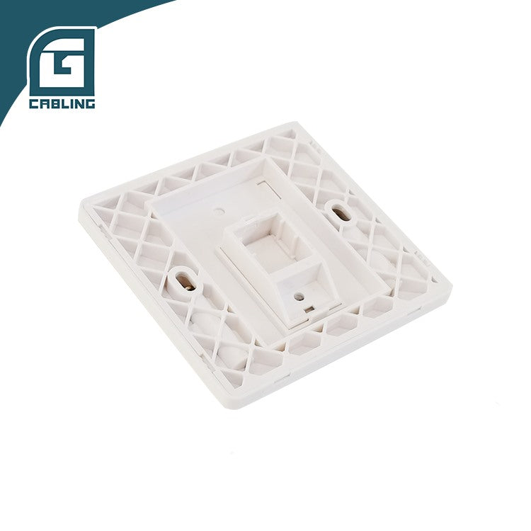 Gcabling 1 Gang Face Plate 2port UK Type