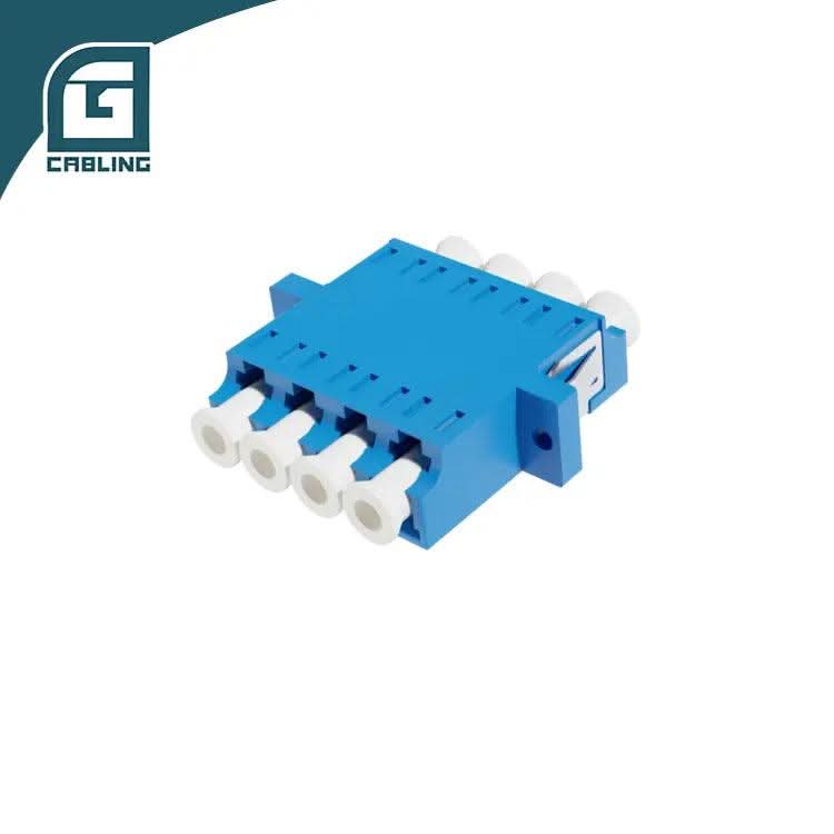 Gcabling LC APC Duplex Fiber Adaptor UPC Quad Fibre Adaptar with Flange - Gcabling