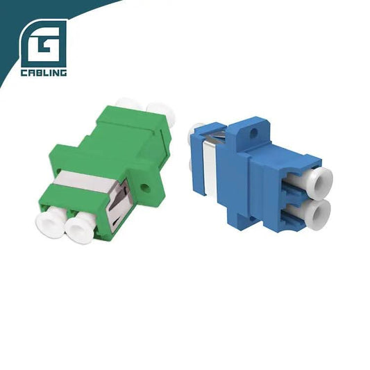Gcabling LC APC Duplex Fiber Adaptor UPC Quad Fibre Adaptar with Flange - Gcabling
