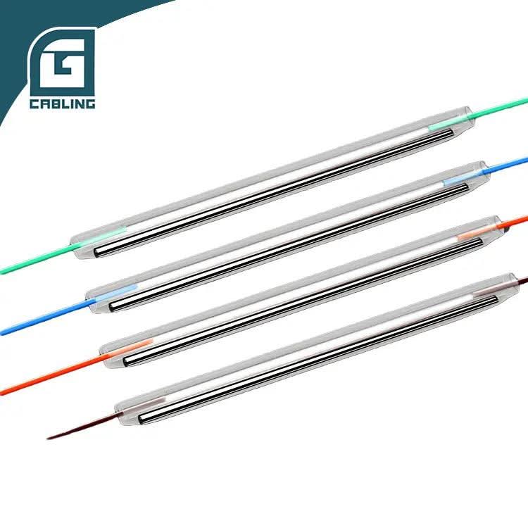 Gcabling 40mm 60mm fiber heat shrink sleeve with 1.0mm Stainless Steel Tube - Gcabling