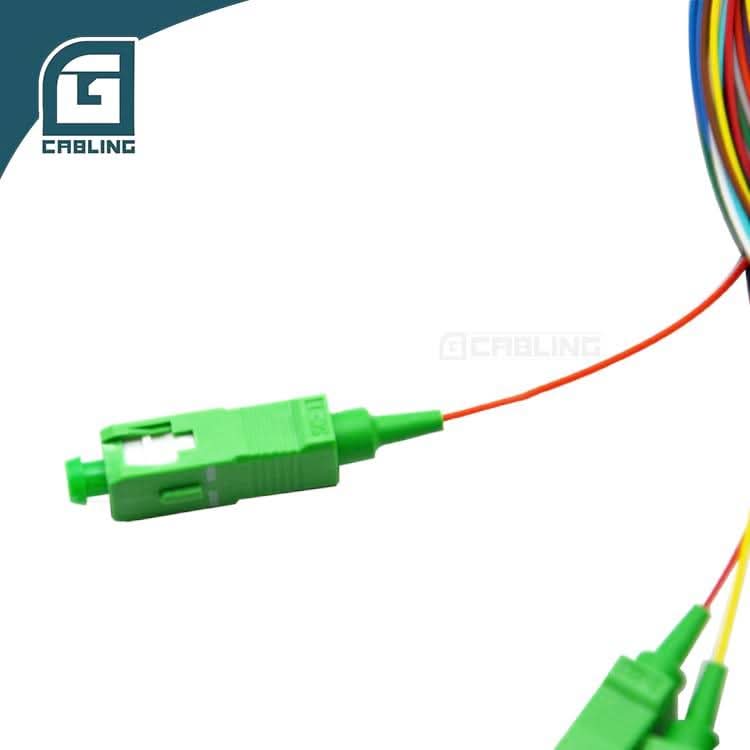 Gcabling SC/APC 12 fiber pigtail 1M sc fiber optic pigtail connector fiber - Gcabling