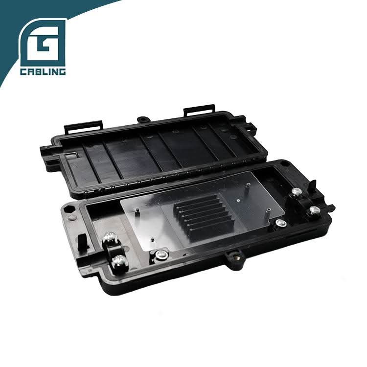 Gcabling Max Capacity 12 core 1-in 1-out ABS fiber joint closure box - Gcabling