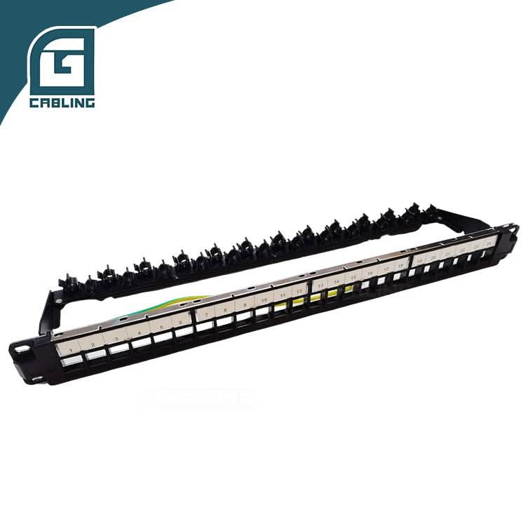 Gcabling 1U 24 Port FTP keystone patch panel 19inch Unloaded patch panel types - Gcabling
