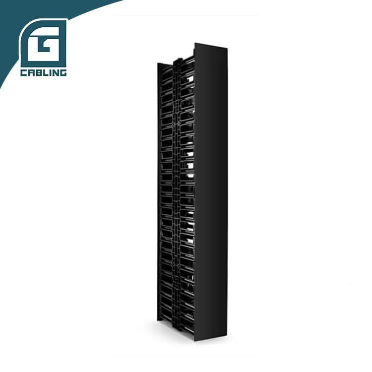 Gcabling Single-side ABS Plastic 45U Vertical cable management shelves with cover - Gcabling