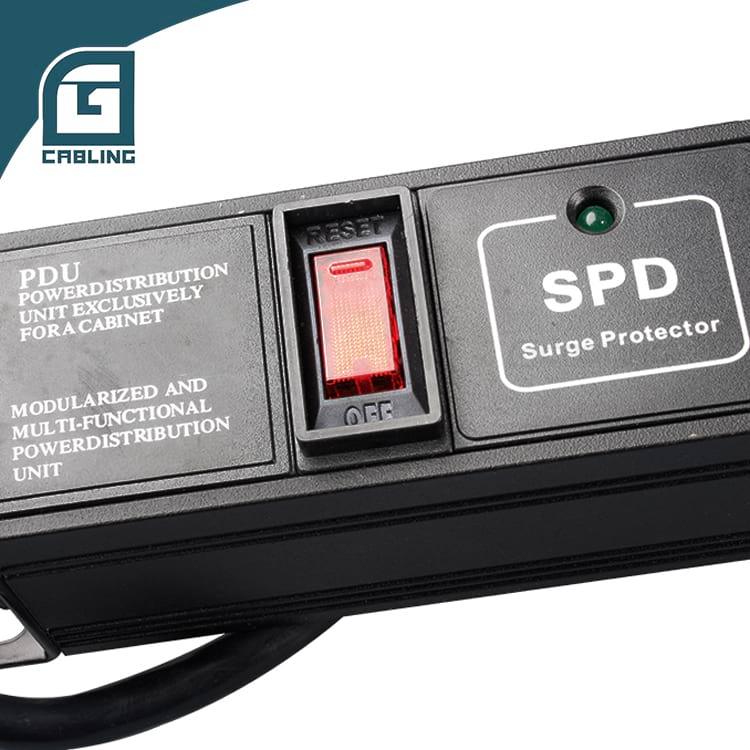 Gcabling 1U 20 Port USA Socket PDU with switched power distribution unit for data center - Gcabling