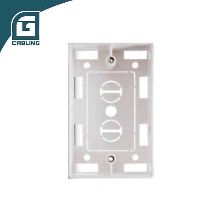 Gcabling US Standard Network Wall Box ABS White Back box - Gcabling