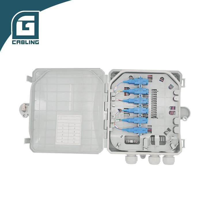 Gcabling 12 Core ABS Gray fiber optics termination box - Gcabling