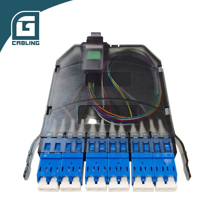 Gcabling G657A2 MPO ODF MPO Male to LC fiber optic patch panel 12 port - Gcabling