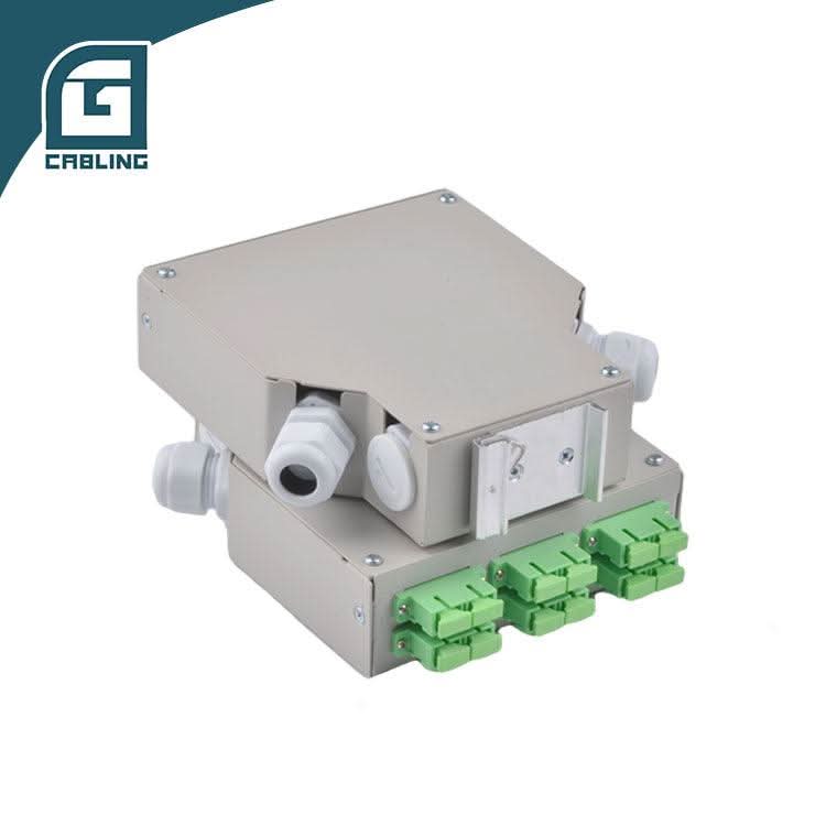 Gcabling 6 Port Fiber Optical Terminal din rail fiber patch panel for SC Duplex - Gcabling