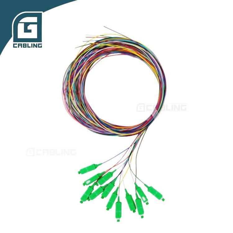 Gcabling SC/APC 12 fiber pigtail 1M sc fiber optic pigtail connector fiber - Gcabling