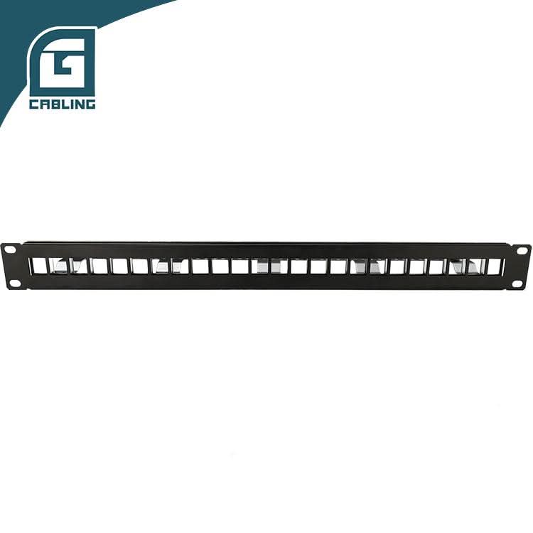 Gcabling 1U 24 Port FTP Keystone Patch Panel 19inch Unloaded Patchpanel - Gcabling
