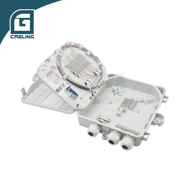 Gcabling 12 Core ABS Gray fiber optics termination box - Gcabling