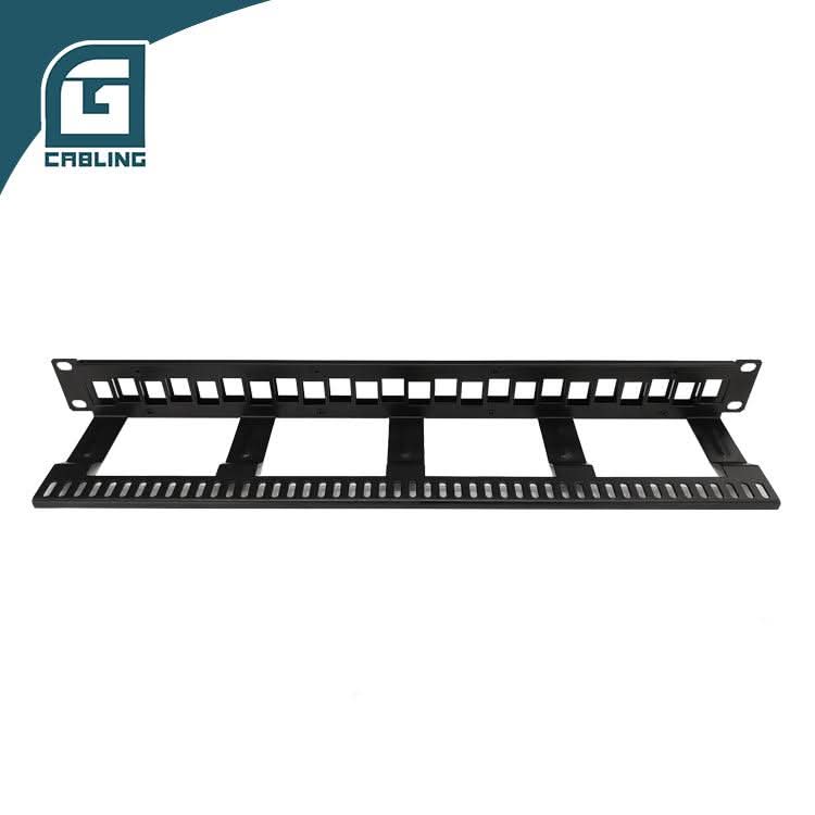 Gcabling UTP keystone patch panel 1U 24 Port Unloaded Patchpanel - Gcabling