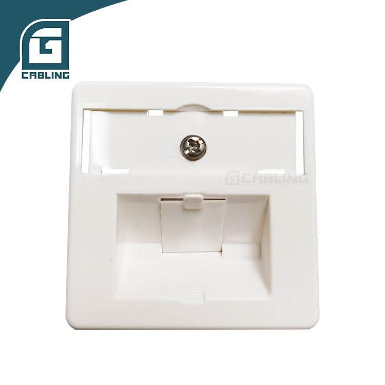 Gcabling CAT-6A shielded face plate 80*80mm Germany modular plate - Gcabling