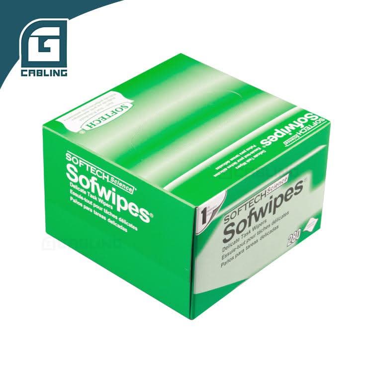 Gcabling fibre optic cleaning paper Dust-free Size 11*21cm 280 draws/green box - Gcabling