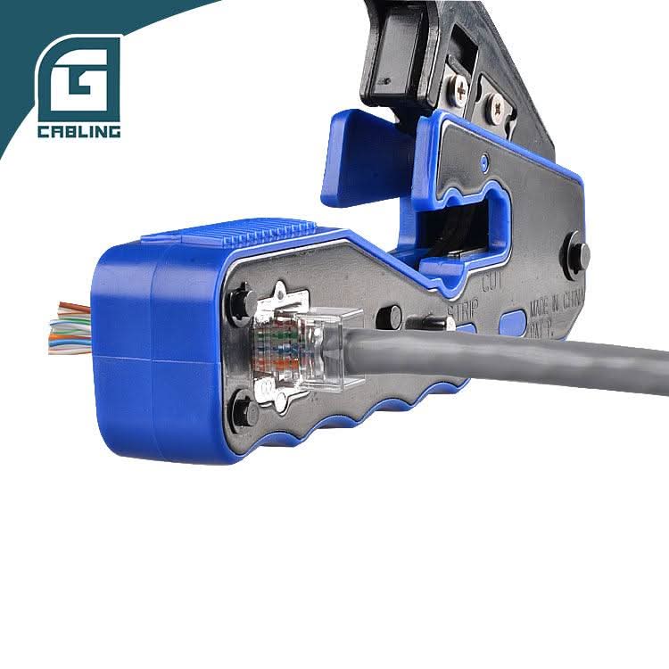 Gcabling Professional RJ45 crimper for 6P8P Pass Through - Gcabling