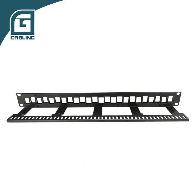 Gcabling UTP keystone patch panel 1U 24 Port Unloaded Patchpanel - Gcabling