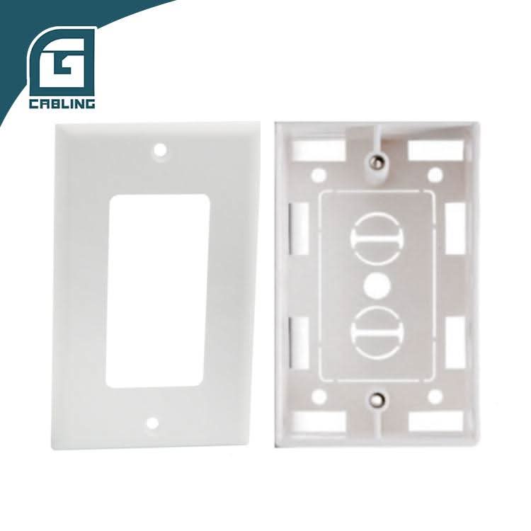 Gcabling US Standard Network Wall Box ABS White Back box - Gcabling