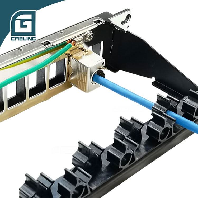Gcabling 1U 24 Port FTP keystone patch panel 19inch Unloaded patch panel types - Gcabling