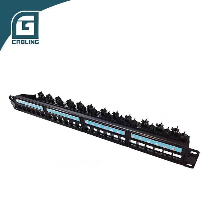 Gcabling 1U 24 Port Blank patch panel rj45 19inch UTP Keystone Patch Panel - Gcabling
