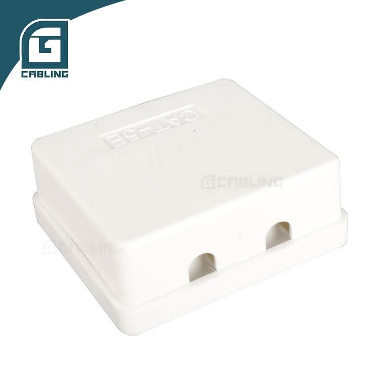 Gcabling 1 2 Port CAT6 UTP surface mount box for LAN cables With PCB - Gcabling