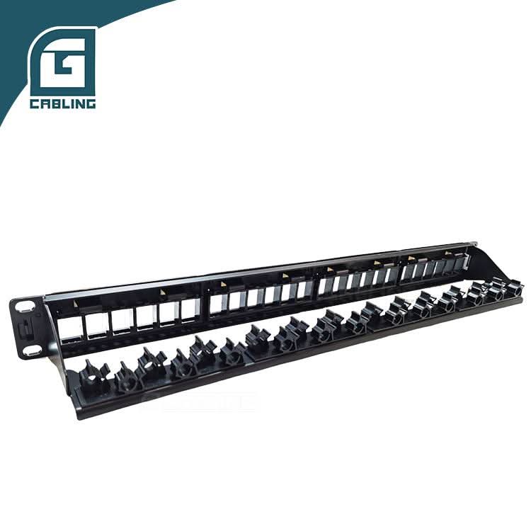 Gcabling 1U 24 Port Blank patch panel rj45 19inch UTP Keystone Patch Panel - Gcabling