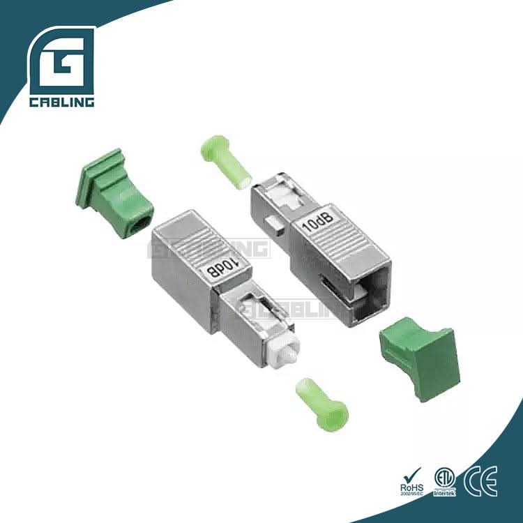 Gcabling SC APC Optical Adaptor Attenuator 5dB Female to Male - Gcabling