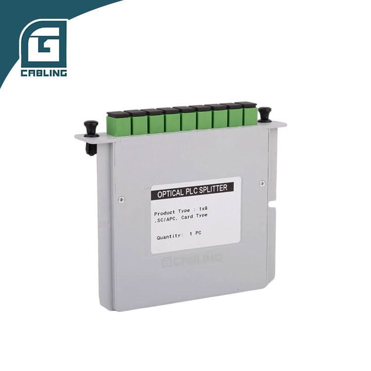 Gcabling 1x8 plc splitter sc apc lgx box plc splitter cassette type - Gcabling