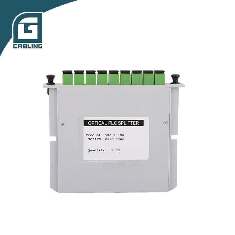 Gcabling 1x8 plc splitter sc apc lgx box plc splitter cassette type - Gcabling