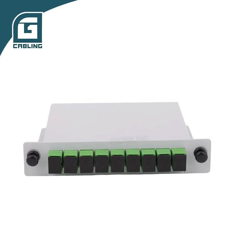 Gcabling 1x8 plc splitter sc apc lgx box plc splitter cassette type - Gcabling