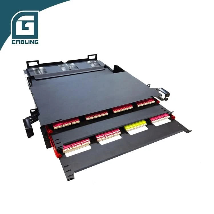 Fiber Patch Panel 1U 19inch MPO 144 Core Rack Mount ODF for LC