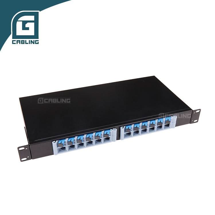 Gcabling 1u fiber optic patch panel 24 Port 19″ Rack sc fiber patch panel - Gcabling