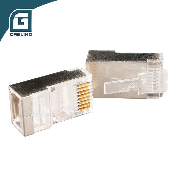 Gcabling Cat6 rj 45 Cat5e Connectors Shielded FTP Transparent Modular Plug - Gcabling