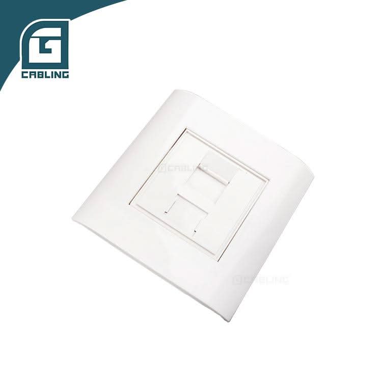 Gcabling 1-port modular face plate France type 80mm face plate - Gcabling
