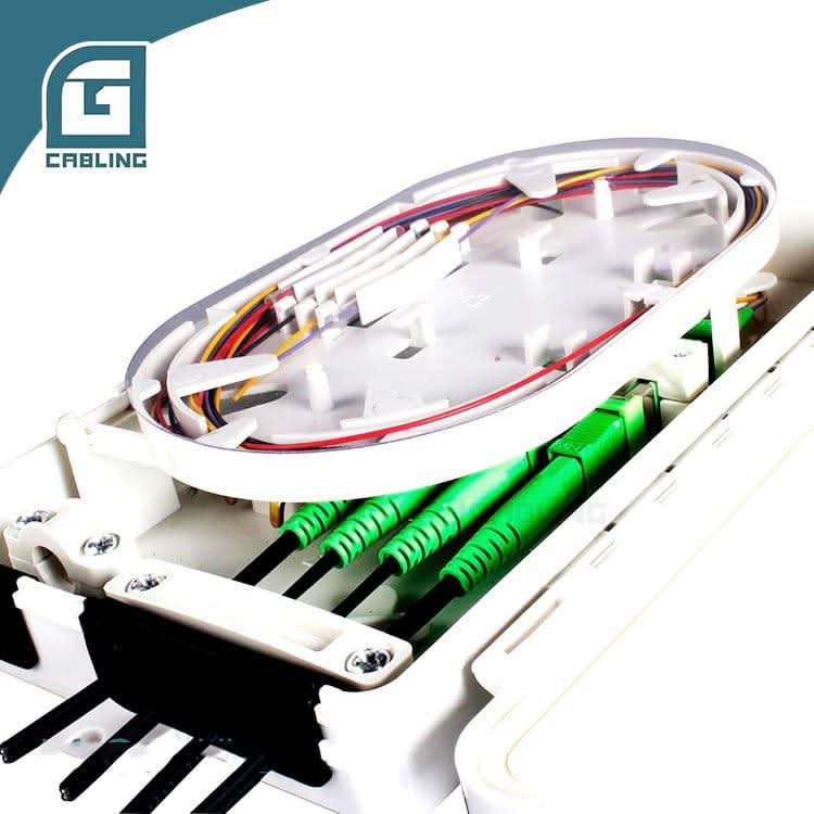 Gcabling 6 Core fibre termination box White IP65 fiber distribution box - Gcabling