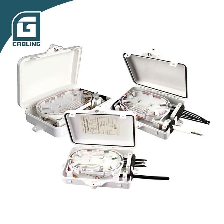 Gcabling 6 Core fibre termination box White IP65 fiber distribution box - Gcabling