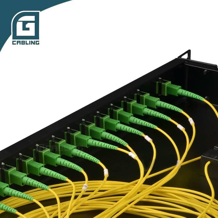 Gcabling 1x16 plc splitter 1U 19inch rack mounted plc splitter - Gcabling