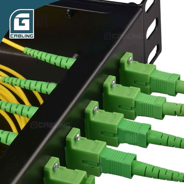 Gcabling 1x16 plc splitter 1U 19inch rack mounted plc splitter - Gcabling