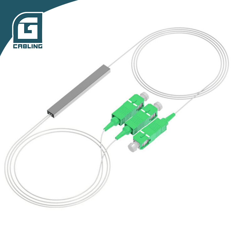 Gcabling 1x2 plc fiber splitter SC APC G657A1 mini plc splitter - Gcabling