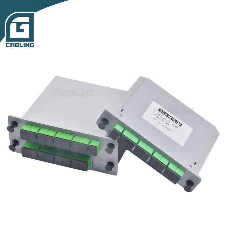 Gcabling plc splitter cassette type SC APC Singlemode 1x16 plc fiber splitter - Gcabling