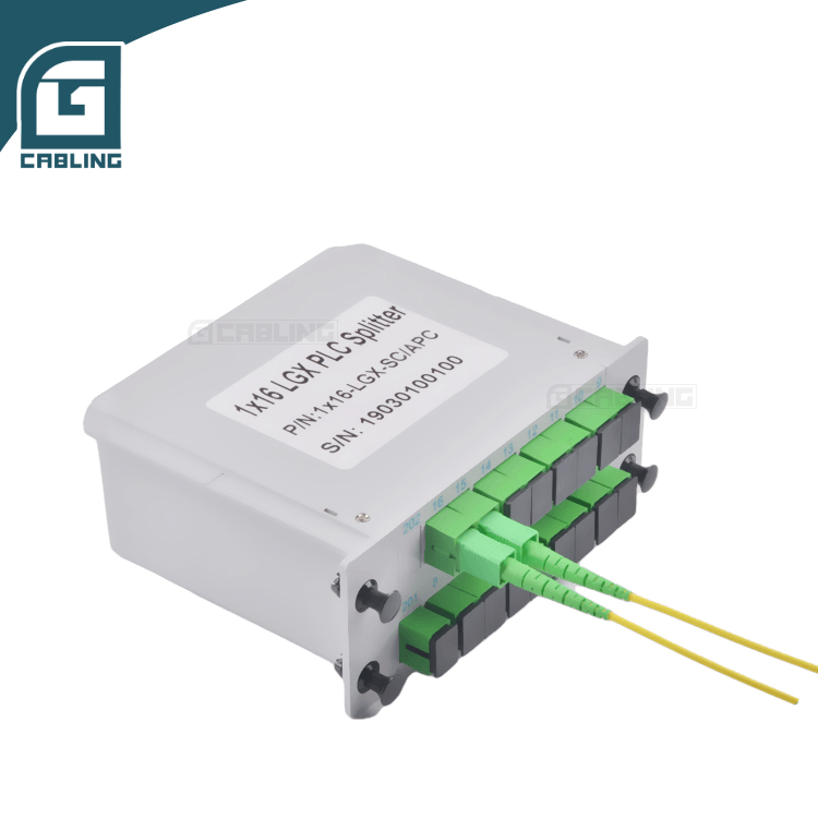 Gcabling plc splitter cassette type SC APC Singlemode 1x16 plc fiber splitter - Gcabling