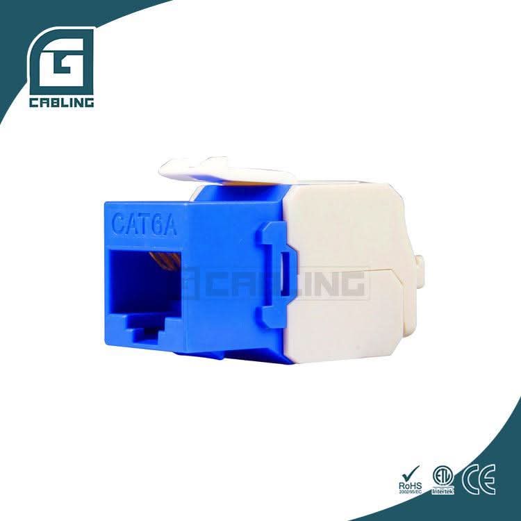 Gcabling tool less keystone jack UTP Cat6A 180 Degree Network Jack - Gcabling
