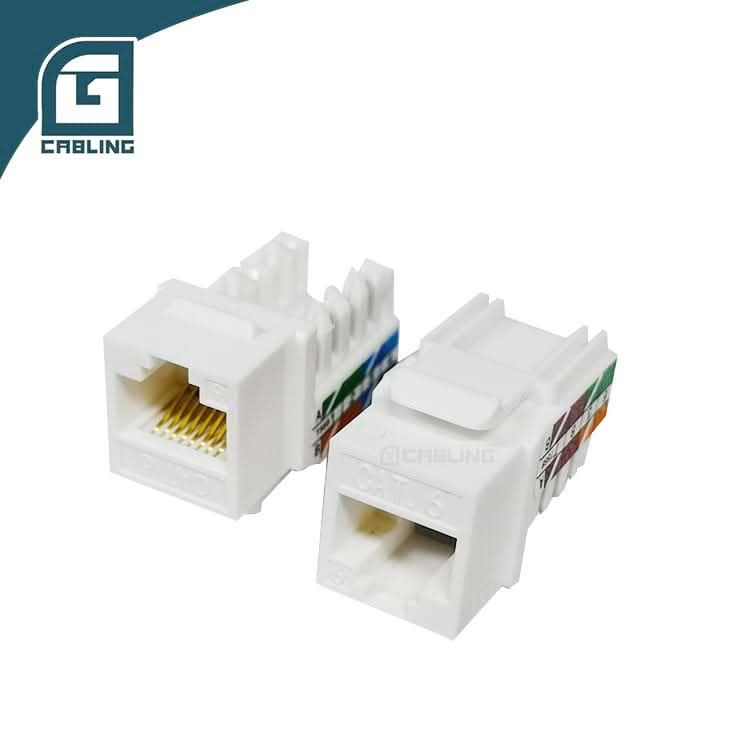 Gcabling CAT6 keystone jack rj45 UTP keystone connectors 45° network keystone jack - Gcabling